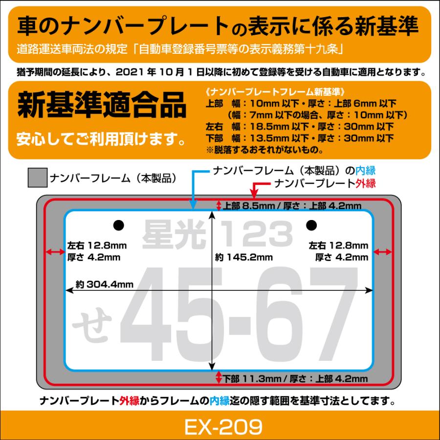 ナンバーフレーム ナンバーフレームセット 前後セット 2枚入り