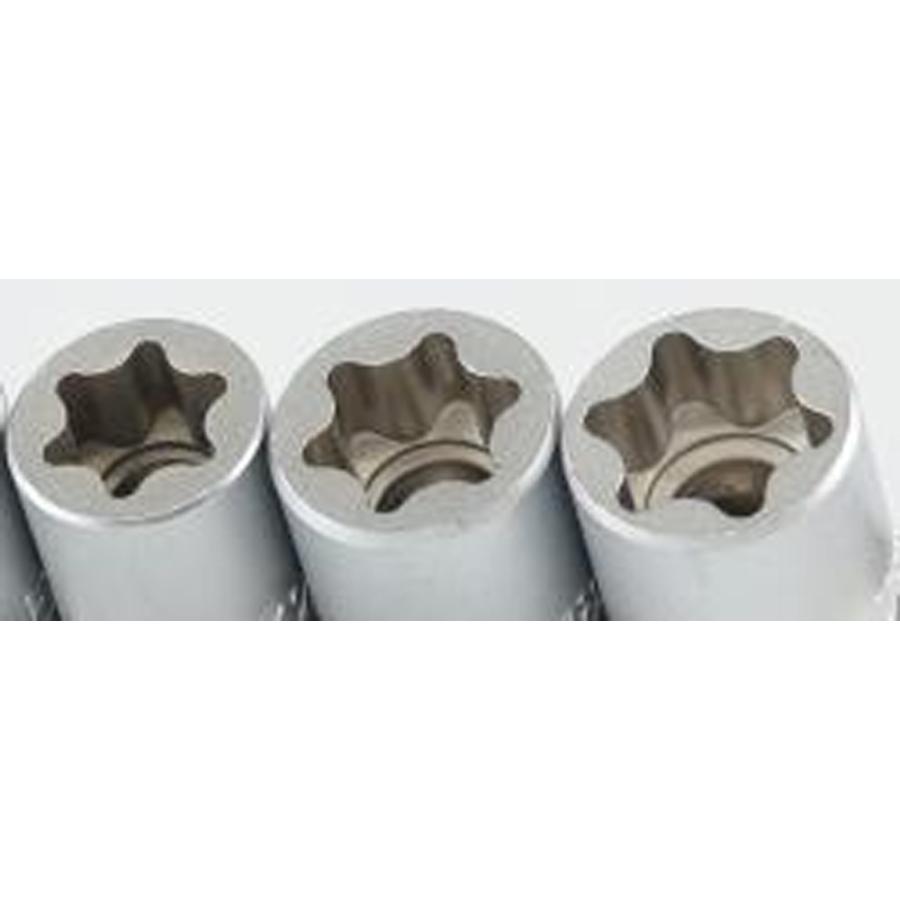 JTC 11PCS フラットカットスターソケットセット 面取り加工を施してい