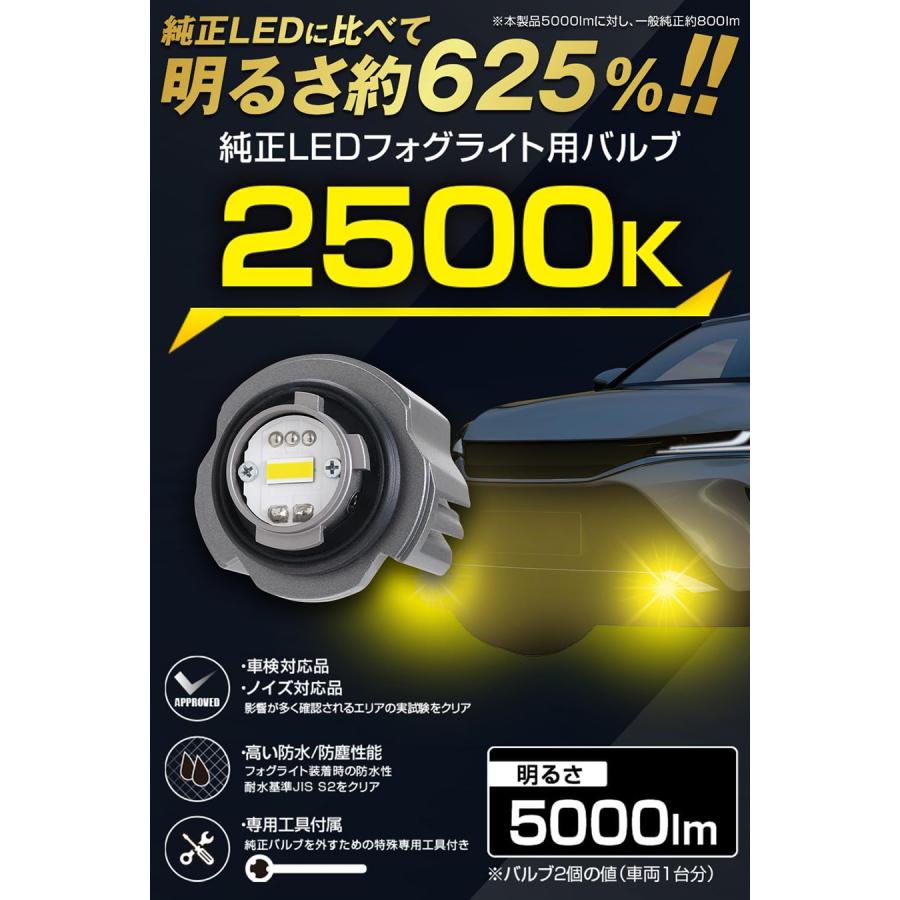 PIAA フォグ用 純正LEDフォグライト用バルブ KEF502 L1B 12V 20W