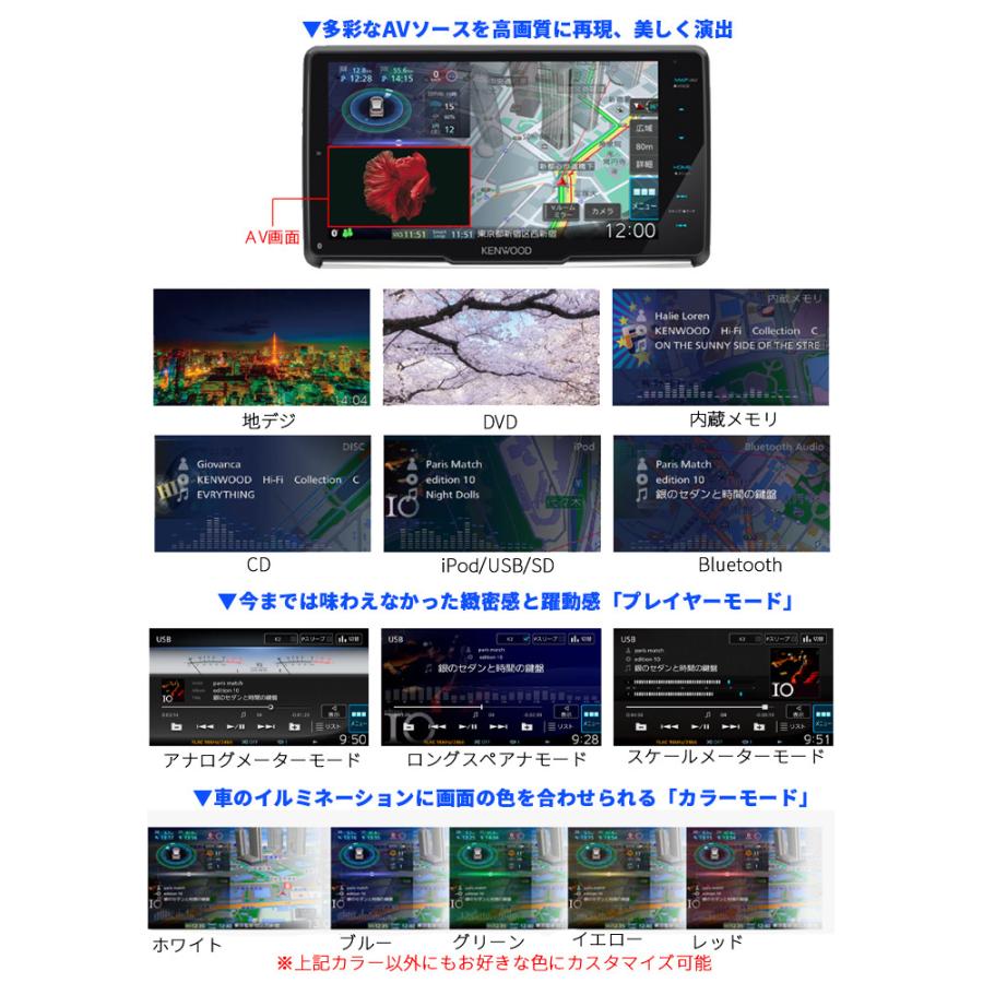 9V型 カーナビ KENWOOD MDV-M908HDF 地上デジタルTVチューナー 9V型 カーナビ KENWOOD MDV-M908HDF 地上デジタルTVチューナー
