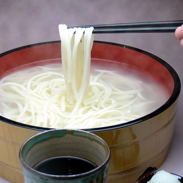 手延べうどん うどん 手延べのどごしうどん つる美 色白 島原手延べ