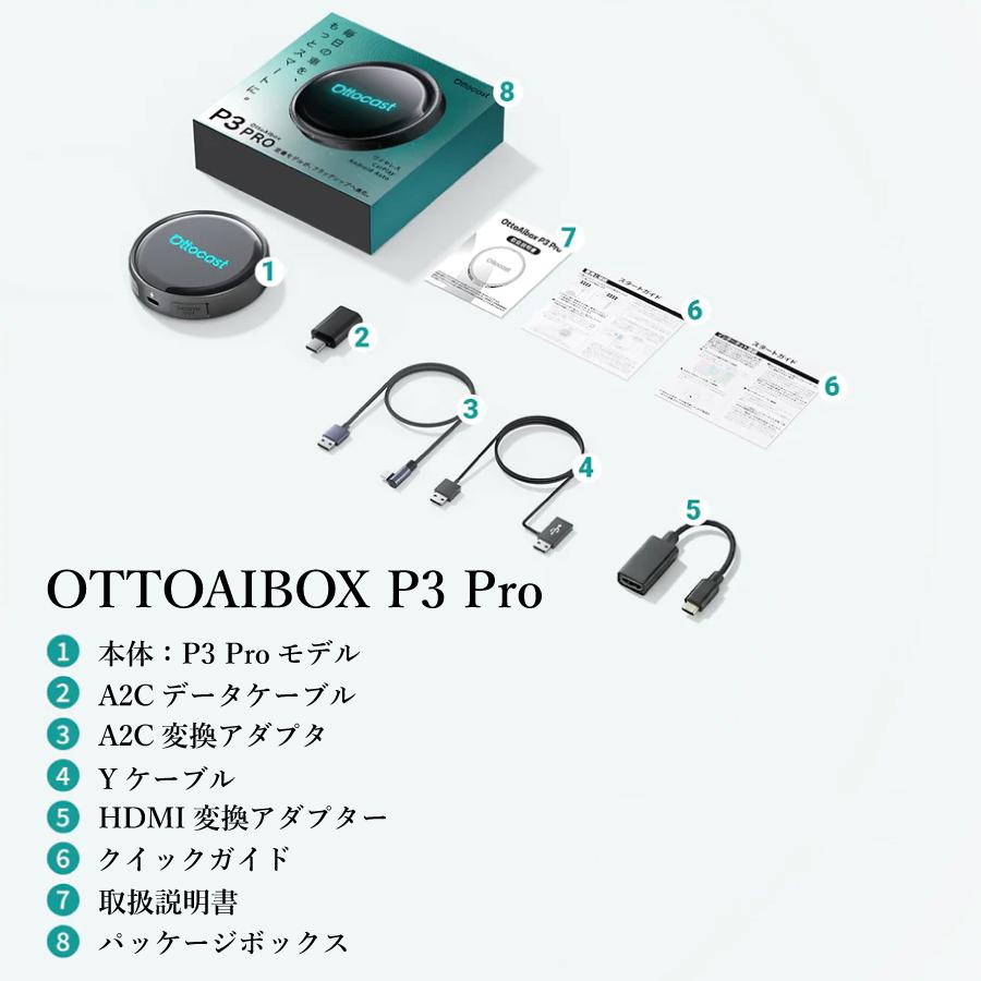 レビューで特典プレゼント】正規代理店 1年保証 OTTOCAST P3 Pro PCS61