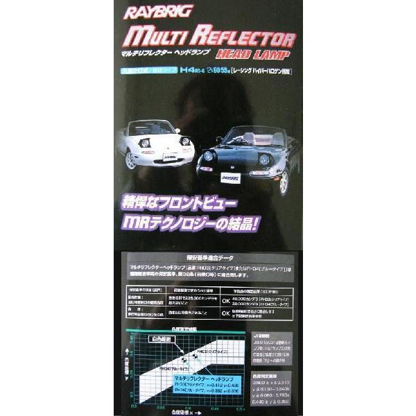 マツダ RX-7 SA22C レイブリック シールドビーム マルチリフレクター ヘッドランプ(ヘッドライト) FH04 (丸型/ブルータイプ) 2個セット｜partsking｜05