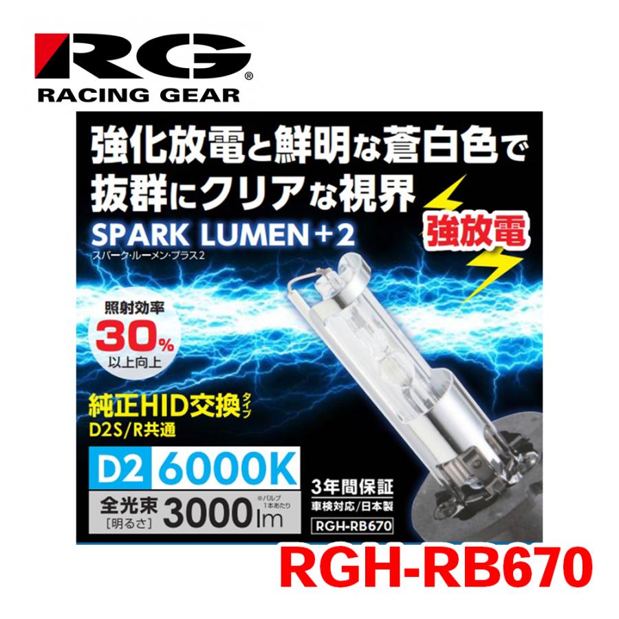 RG レーシングギア POWER HID 純正交換バルブ RGH-RB670 D2S/R交換