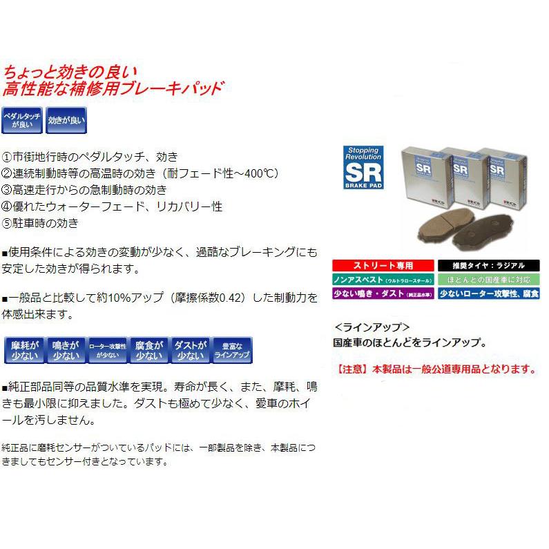 シルビア S14 RG製 フロント リア ブレーキパッド SR213M SR146M 
