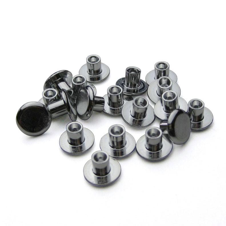 21mm 幅 クロスボールリベット ×4 中空リベット4×4mm : パーツラボ小さい金具パーツ専門店 - 通販