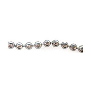 ボールチェーン2.3mm径×50cm ニッケル 2コ : パーツラボ小さい金具