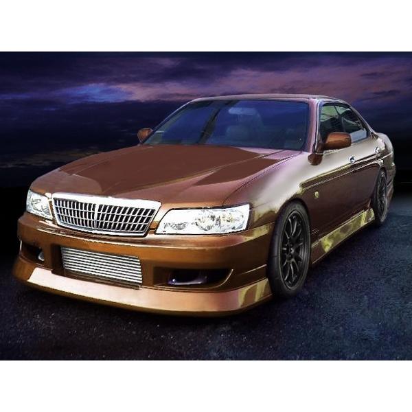 ローレル C35 フロントバンパー 後期 メダリスト H11/8〜H14/8 FRP 未