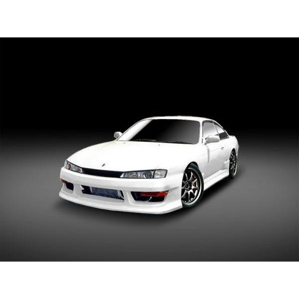 シルビア S14 フロントバンパー 後期 エアロ FRP 未塗装 社外品 SILVIA