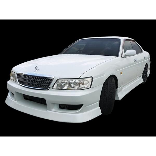 C35ローレル　フロント車高調　未使用 ローレル C35 フロントバンパー 後期 メダリスト H11/8〜H14/8 FRP 未