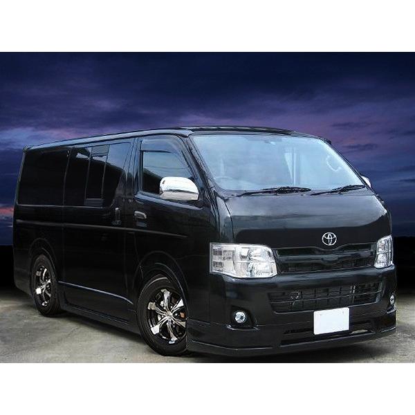 ハイエース TRH200 KDH200 サイドステップ H16/8〜 FRP 未塗装 社外品