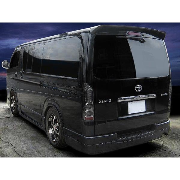 ハイエース TRH200 KDH200 サイドステップ H16/8〜 FRP 未塗装 社外品