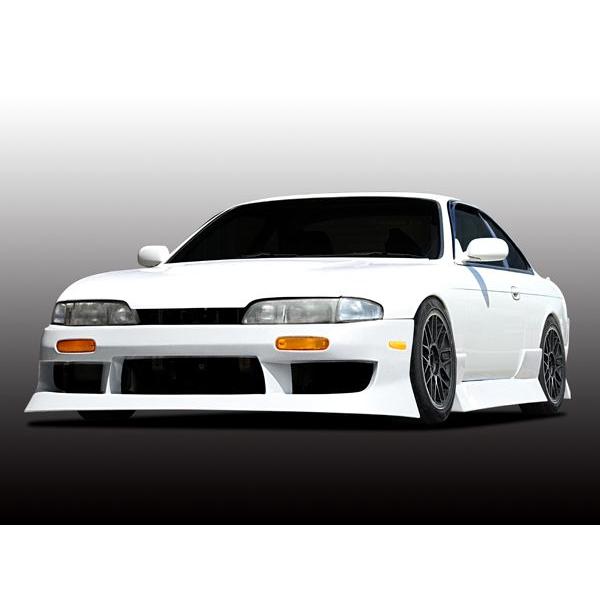 シルビア S14 フロントバンパー 前期 エアロ FRP 未塗装 社外品 SILVIA