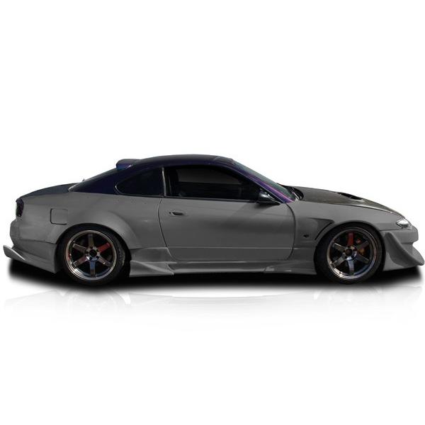 シルビア S15 サイドステップ H11/1〜H14/8 FRP 未塗装 社外品 左右