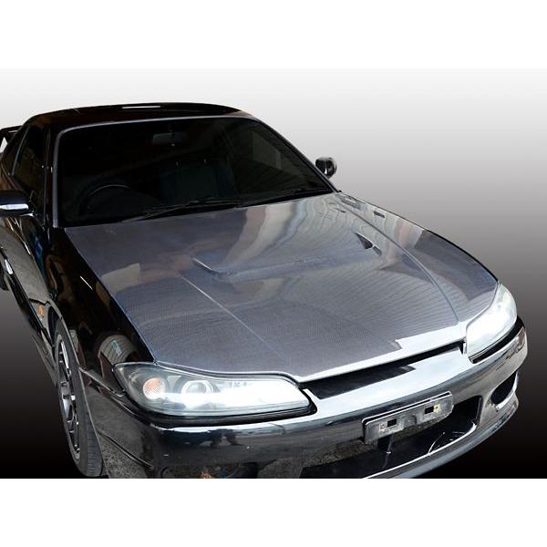 シルビア S15 ボンネット 前期 後期 エアロ カーボン 未塗装 社外品