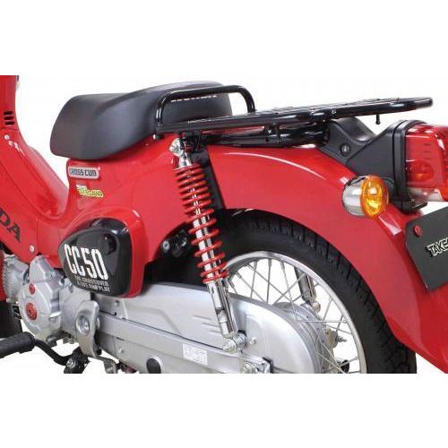 武川 06-04-0157 ローダウンリアショックアブソーバー(2本セット/レッド塗装) クロスカブ50/110・CT125の画像