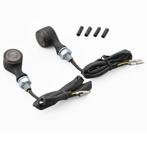 15282 デイトナ HIGHSIDER LED ウインカー アポロ・クラシック マットブラック 2個1セット
