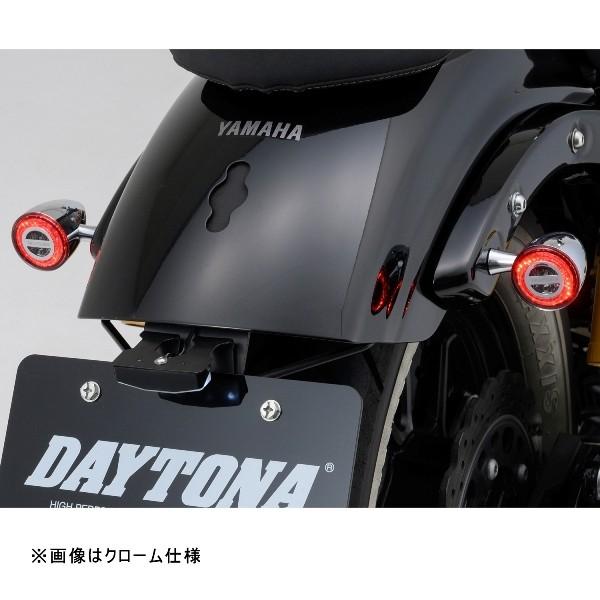 15310 デイトナ HIGHSIDER LED テールランプ一体リアウインカー ロケット・ブレット クローム 2個1セットの画像