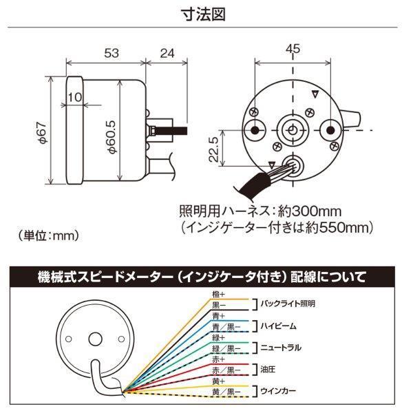 どなどなさん DAYTONA（デイトナ） 15627 機械式スピードメーター(インジケーター