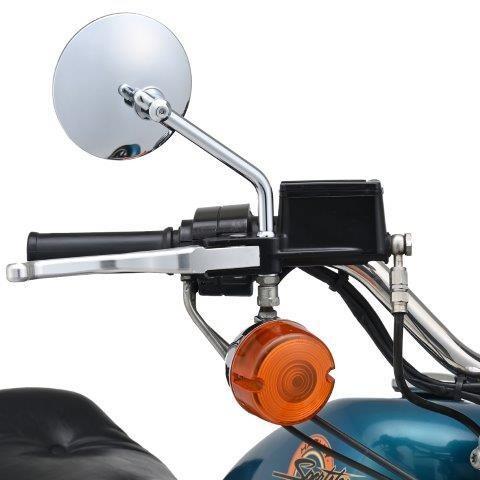 DAYTONA（デイトナ） 17022 ハイビジミラー ROUND for H-D クローム