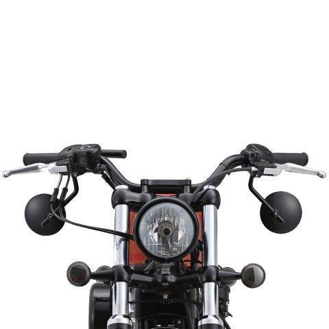 専用 DAYTONA（デイトナ） 17023 ハイビジミラー ROUND for H-D ブラック