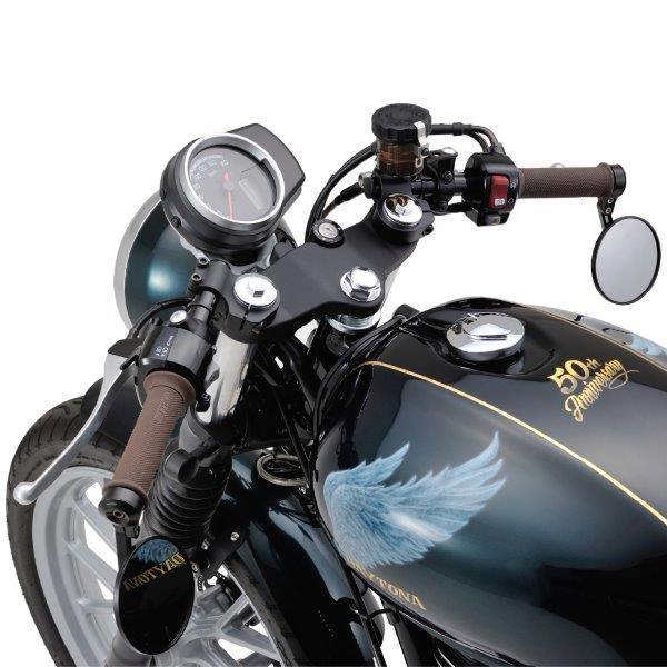 DAYTONA（バイク用品） - 17796 デイトナ 自動自転車用 セパハンセット カフェレーサースタイル 引っ敷き黒いこと GB350/S('21-'22) 専用