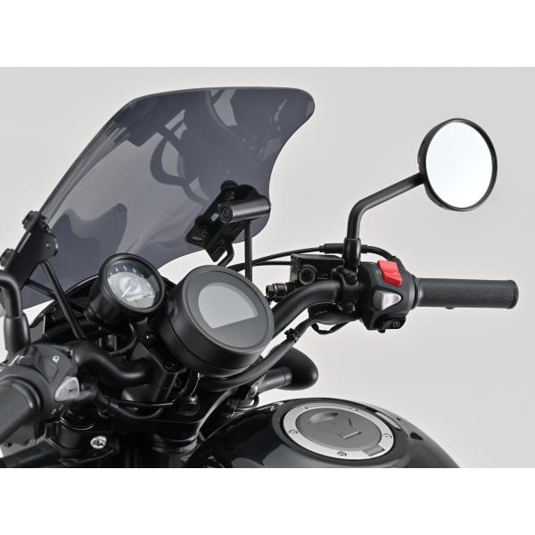 ★20133 デイトナ Daytona ウインドシールド SSシリーズ スクリーン クランプバー付き ショート/スモーク レブル250 Sエディション/Eクラッチ('20-'25)_4