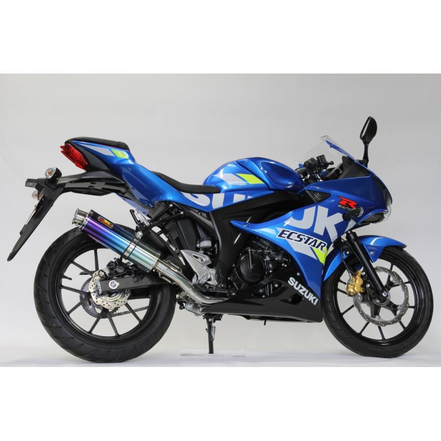 リアライズマフラー 346-009-01 22Racing Ti  スズキ GSX-R125｜partsline24