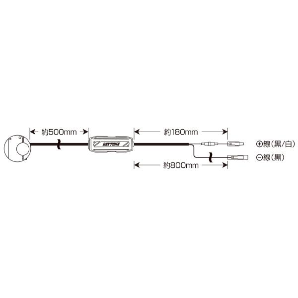 DAYTONA（デイトナ） 48324 バイク専用電源 スレンダーUSB Type-C
