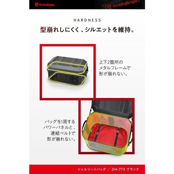 48667 デイトナ Daytona ヘンリービギンズ Henly Begins DH-773 シェルシートバッグ 小型 ブラック 25Lの画像