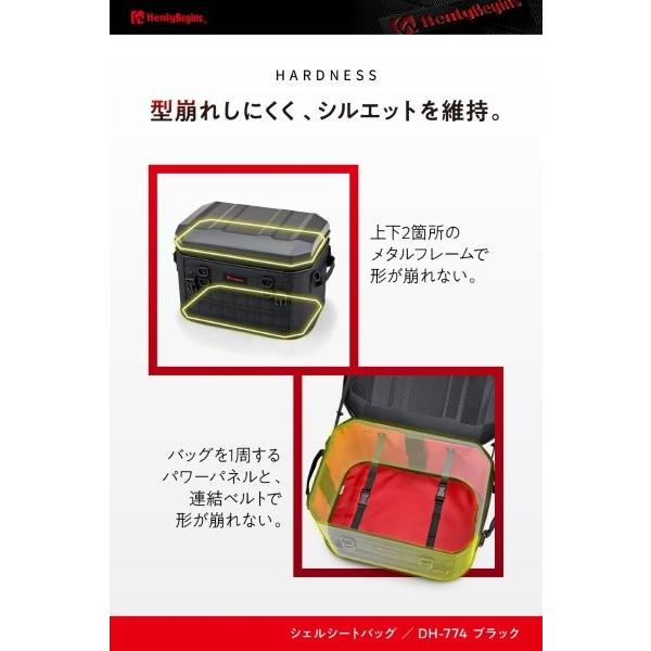 48675 デイトナ Daytona ヘンリービギンズ Henly Begins DH-774 シェルシートバッグ ヘルメット収納 ブラック 35L_7