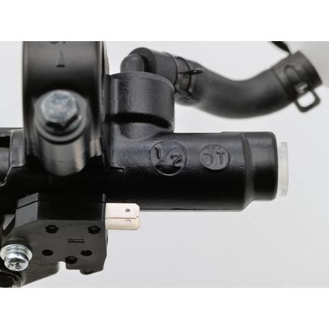 ひー DAYTONA（デイトナ） 49015 NISSINブレーキマスター 左側用 1/2″ 黒/黒