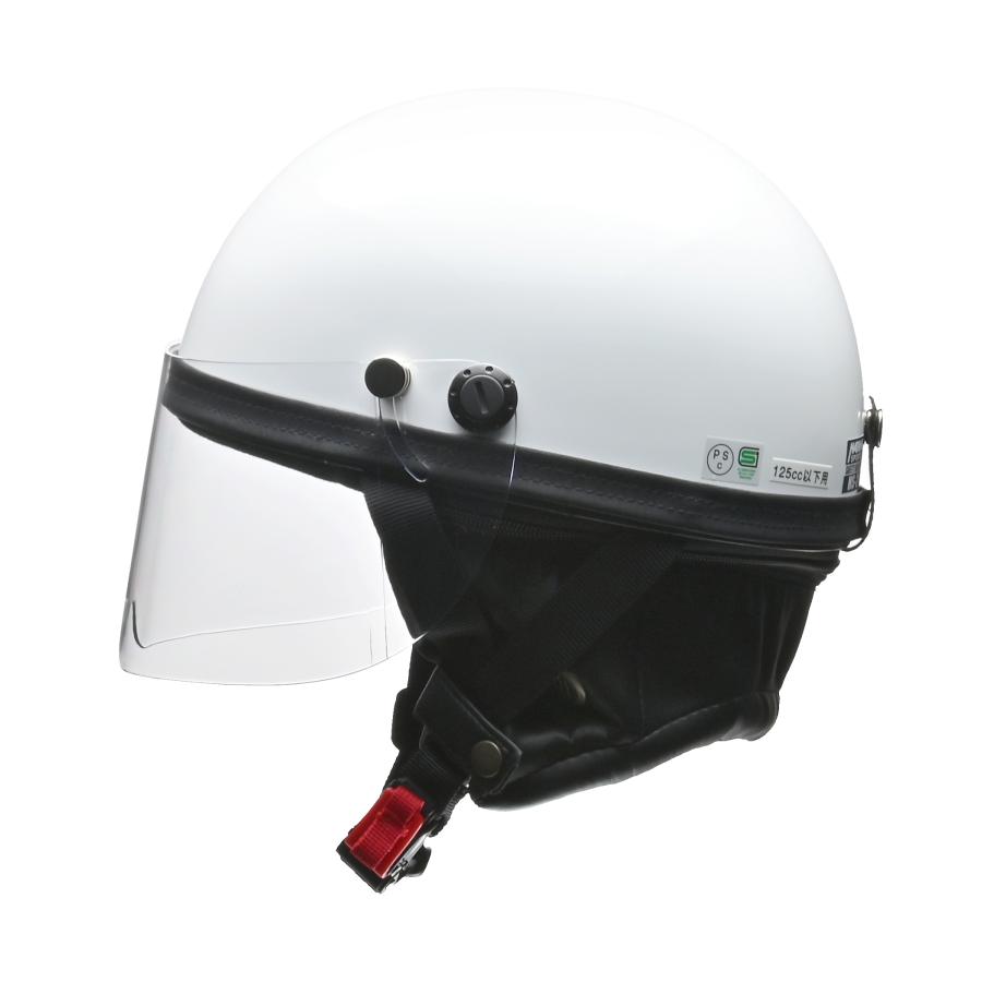 LEAD リード工業 HARVE ハービー HS-2 ハーフヘルメット SG・PSC（125cc以下用）ホワイト（フリーサイズ）｜partsline24｜02