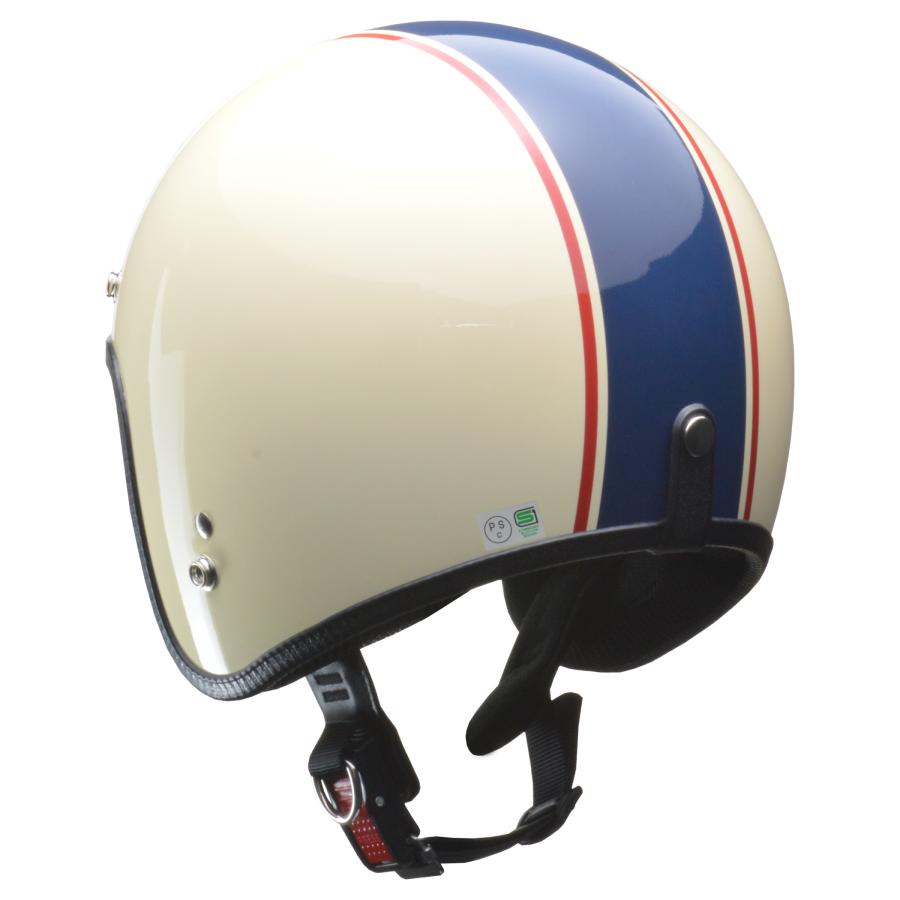 LEAD リード工業 GRENVER グレンバー ジェットヘルメット SG・PSC（全排気量対応）アイボリー×ネイビー（フリーサイズ）｜partsline24｜03