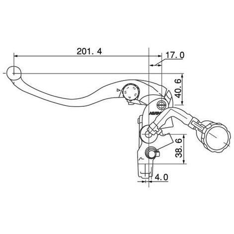 DAYTONA（デイトナ） 64208 NISSINラジアルクラッチマスター縦型φ19金