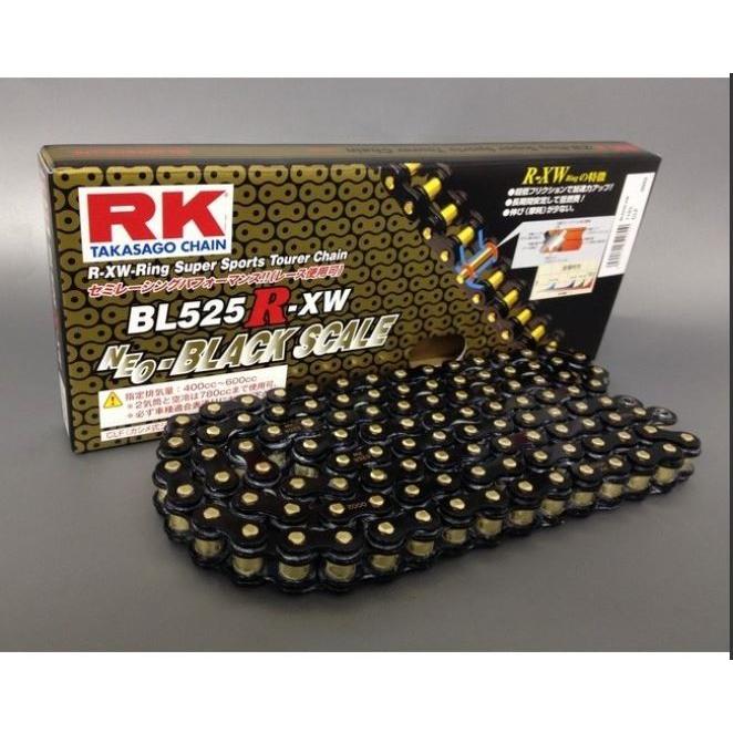 アールケー・ジャパン RKチェーン BL525RXW-120 ED.BLACK ブラック 