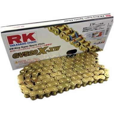 アールケー・ジャパン RKチェーン GV520XXW-120 ED.GOLD ゴールド｜partsline24