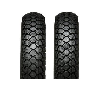 IRC製スノータイヤ SN22 ベンリー前後セット 90/90-12 110/80-10 TL 