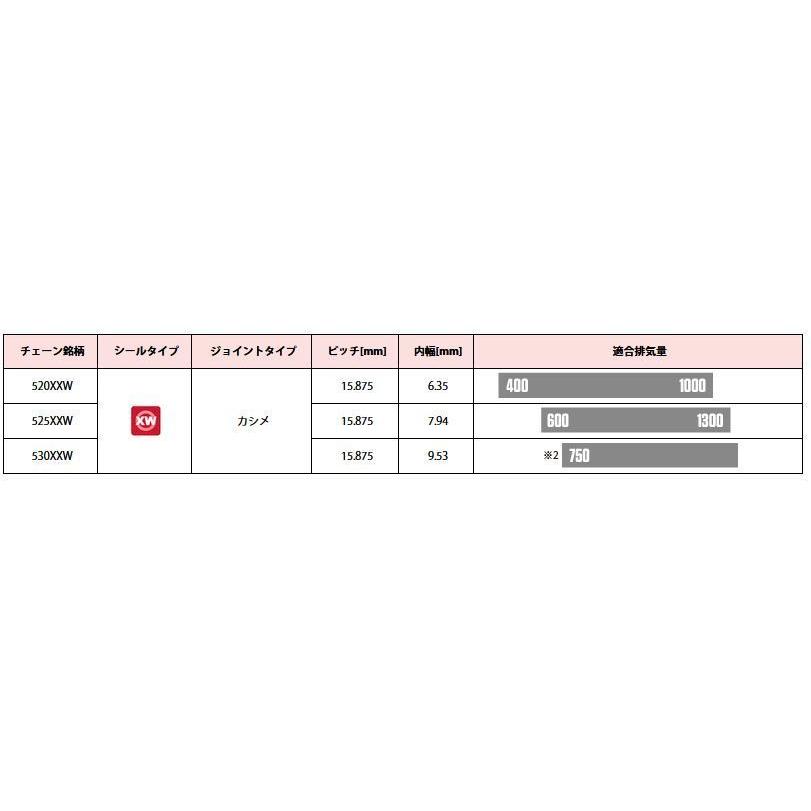 在庫有当日発送 アールケー・ジャパン RKチェーン SV525XXW-120 SILVER（CC525XXW-120）｜partsline24｜03