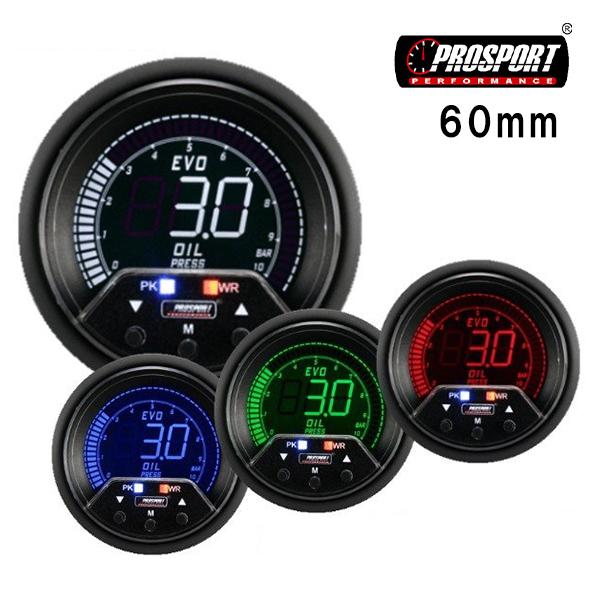 車 油圧計 メーター 60パイ Prosport プロスポーツ デジタル 4カラーlcdディスプレイ Pk ワーニング機能付 カスタム パーツ Bloguspospolitus Pl