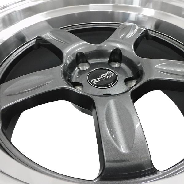 4本セット Rayone Racing 5008 18インチ 9.5J+10 5H PCD114.3 アルミ