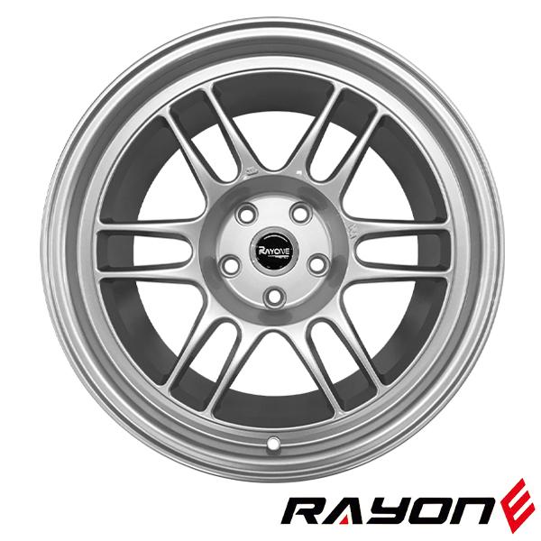 4本セット Rayone Racing 648 18インチ 10.5J+30 5H PCD114.3 シルバー