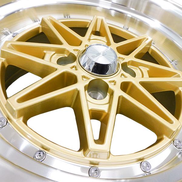 4本セット ELEMENT CH1403 15インチ 8J+10 4H PCD100 8本スポーク