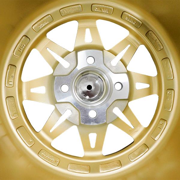 4本セット ELEMENT CH1403 15インチ 8J+10 4H PCD100 8本スポーク