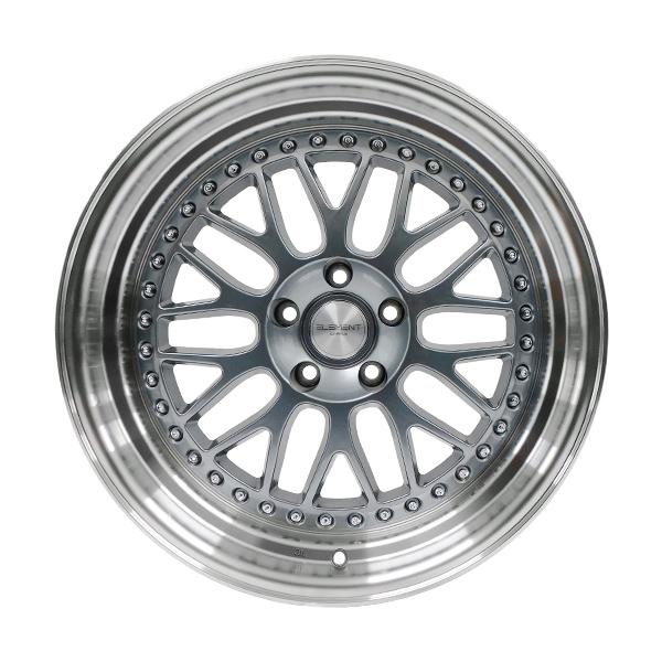 4本セット ELEMENT E55 18インチ 9.5J +12 5H PCD114.3 メッシュ