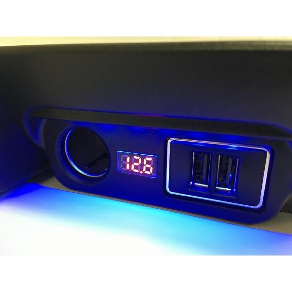 ハイエース 200系 USB 増設ユニット QC3.0 電源増設キット 灰皿