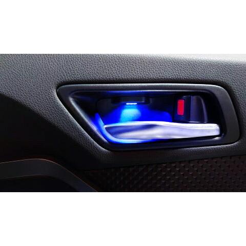 C-HR 用 インナードアハンドル イルミネーション ブルー LED イルミ