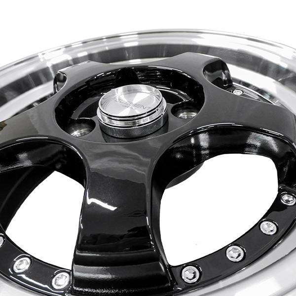 4本セット ELEMENT L002 14インチ 5.5J+35 4H PCD100 5本スポーク