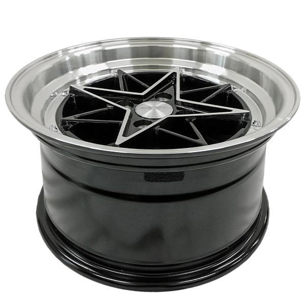 4本セット ELEMENT L805 15インチ 8J+25 4H PCD100 ブラック アルミ