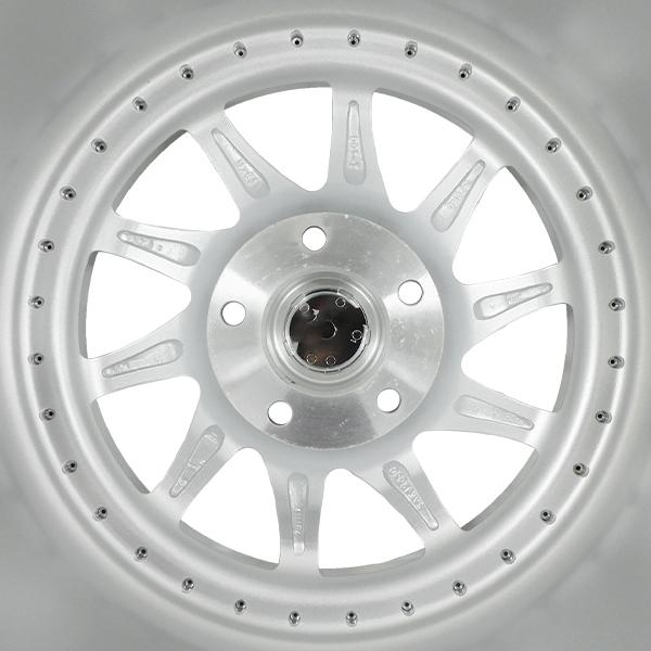 4本セット ELEMENT L990 17インチ 8J +30 / 9J +30 5H PCD114.3 シルバー ポリッシュ アルミホイール_5